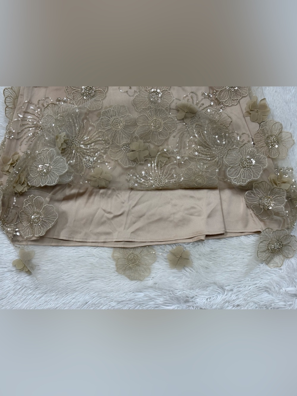 Rich Radi QS Embellished Halter Mini in Champagne - Picture 11 of 15